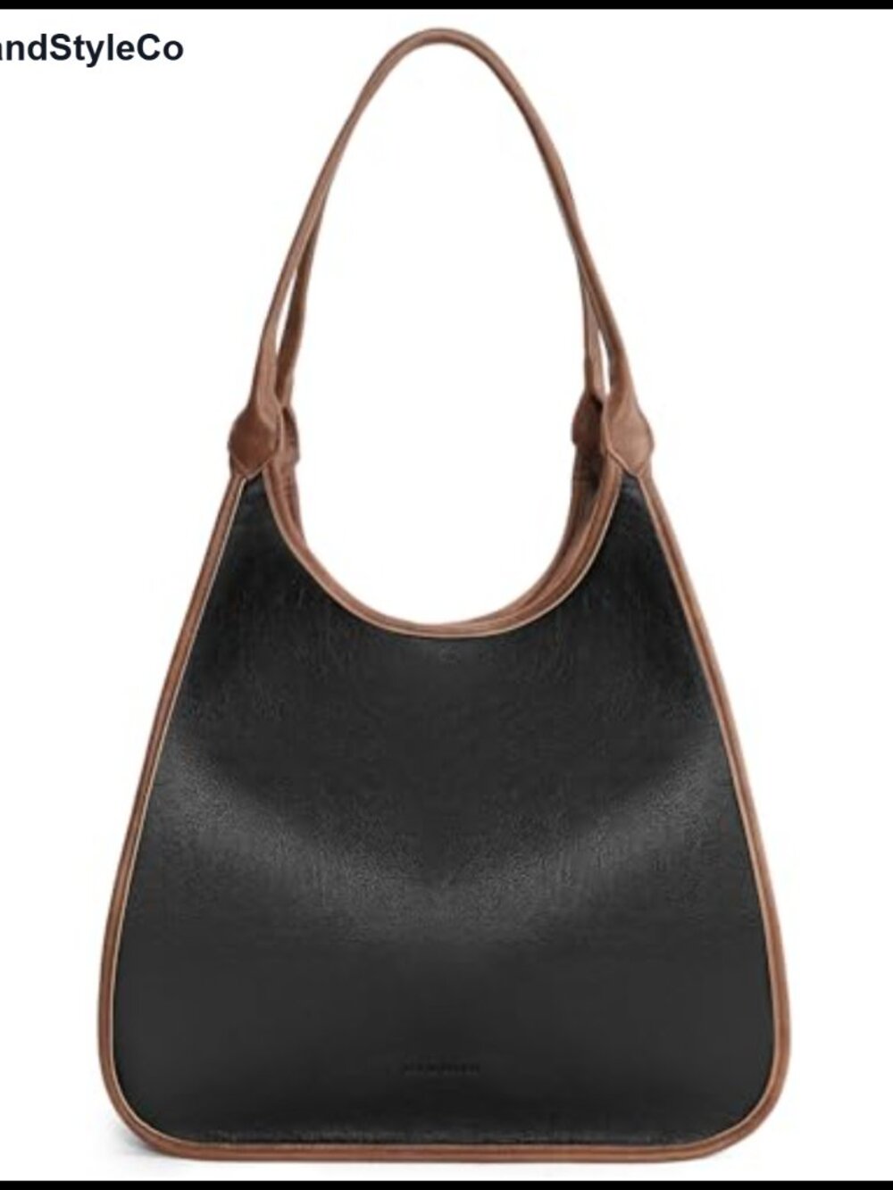 PU Leather Tote Bag Hobo Slouch Shoulder Purse Top Handle Satchel Zipper